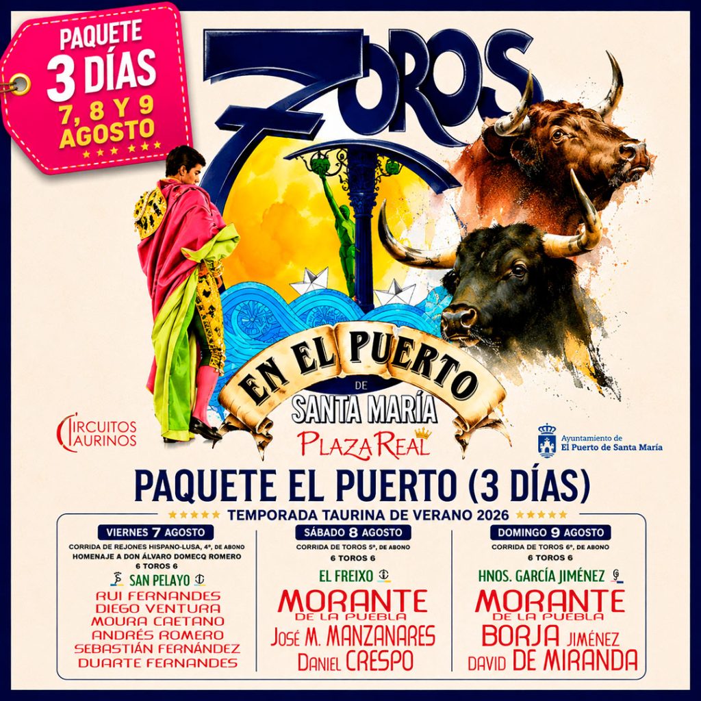 Temporada taurina de verano 2026 - El Puerto de Santa María